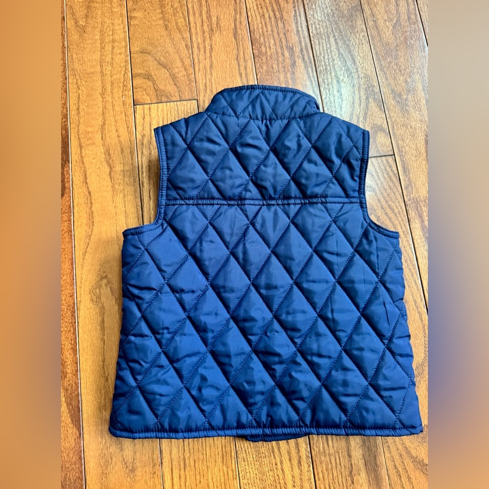 JANIE AND JACK Navy Quilted Vest (2T) - Picture 2 of 2